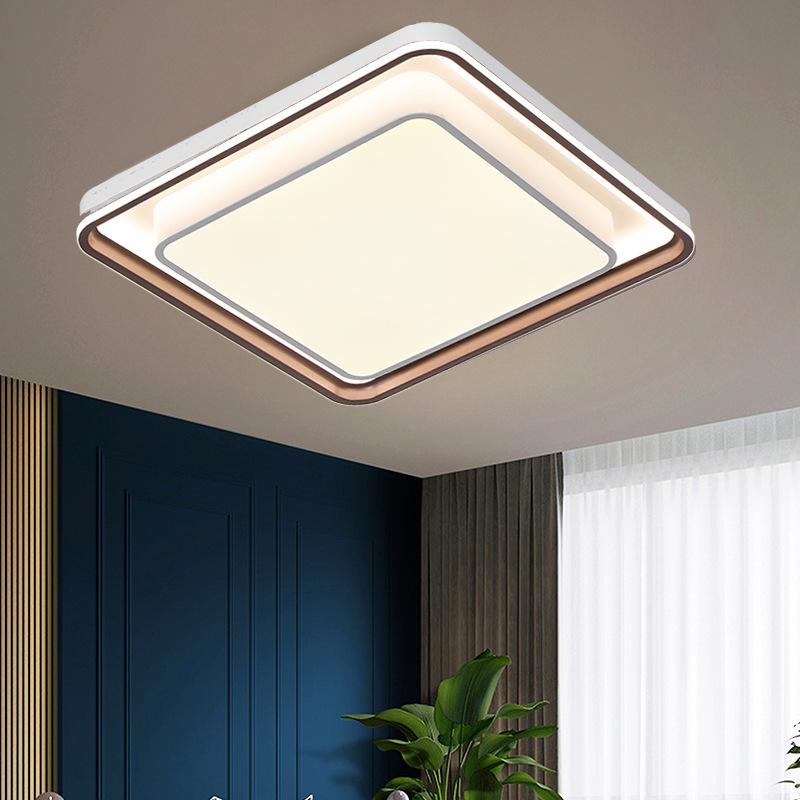 Smart Rectangular Ceiling Light for Living Room & Bedroom with Offline Voice Dimming