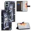 For Motorola Moto G06 4G Case Pattern Print PU Leather Wallet Phone Cover Cross Texture