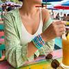 Süßes Ozean-Stil Perlenarmband, Handgefertigtes Weich Ton Herz Fisch Design, Modischer Handgelenkschmuck mit Imitationsperlen