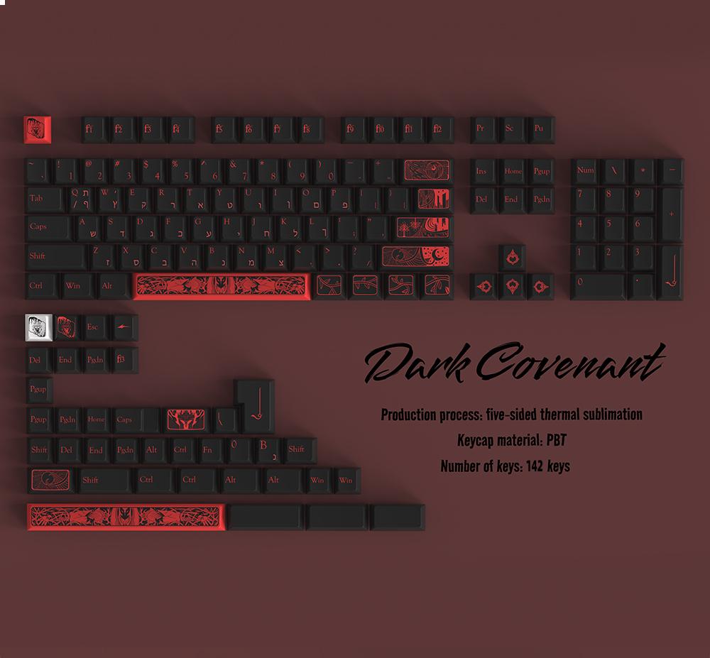 Dark Covenant Taustiņš PBT+PC 142Taustiņu Pielāgots