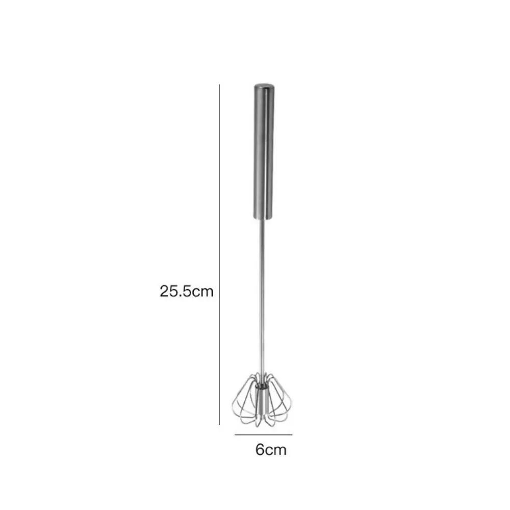 Stainless steel semi-automatic egg beater, rotating cream egg mixer, household manual egg beater