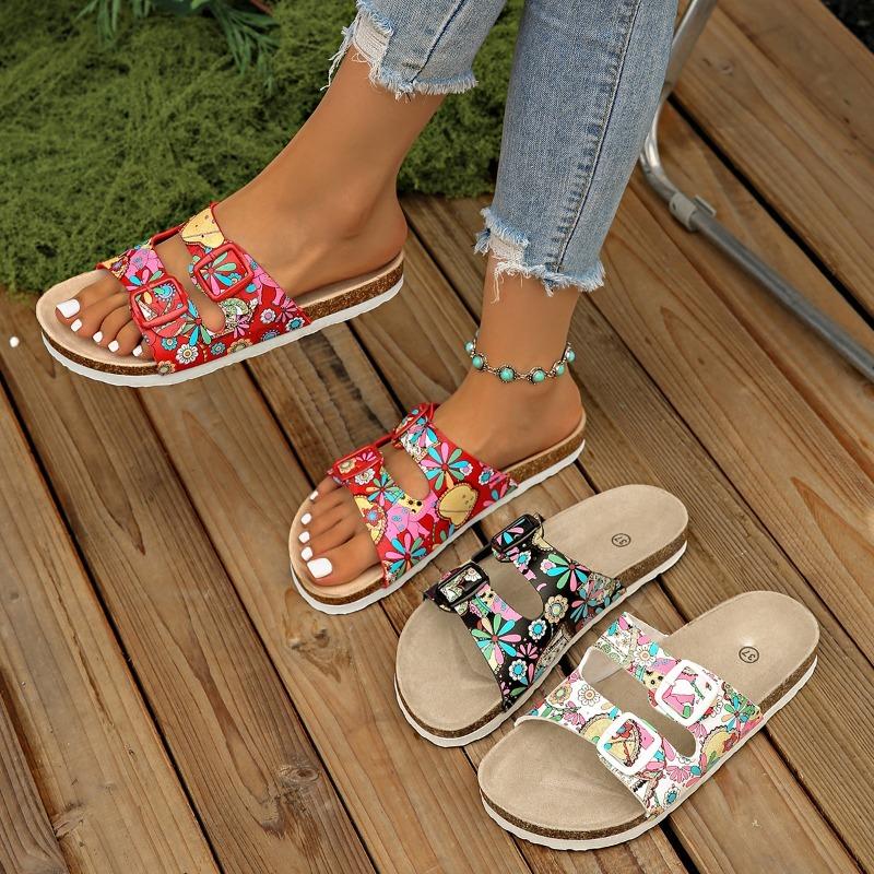 

Round-toed Shoes Flat Slippers Beach Sandals Women s Shoes 43 червоний