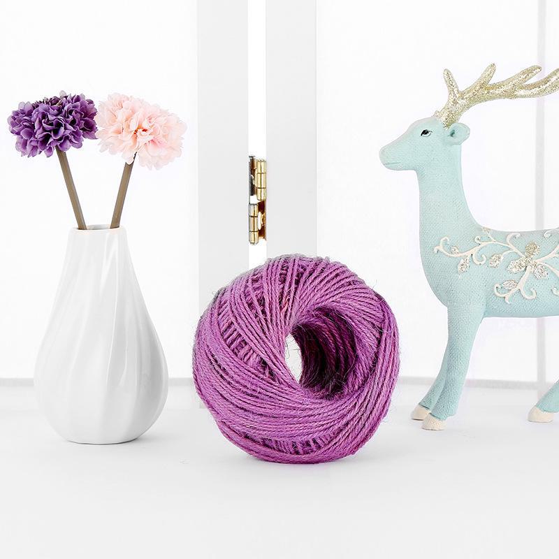 Vintage Style Colored Hemp Rope for DIY and Photo Clips (1.5-2mm, 25m/50m/100m)