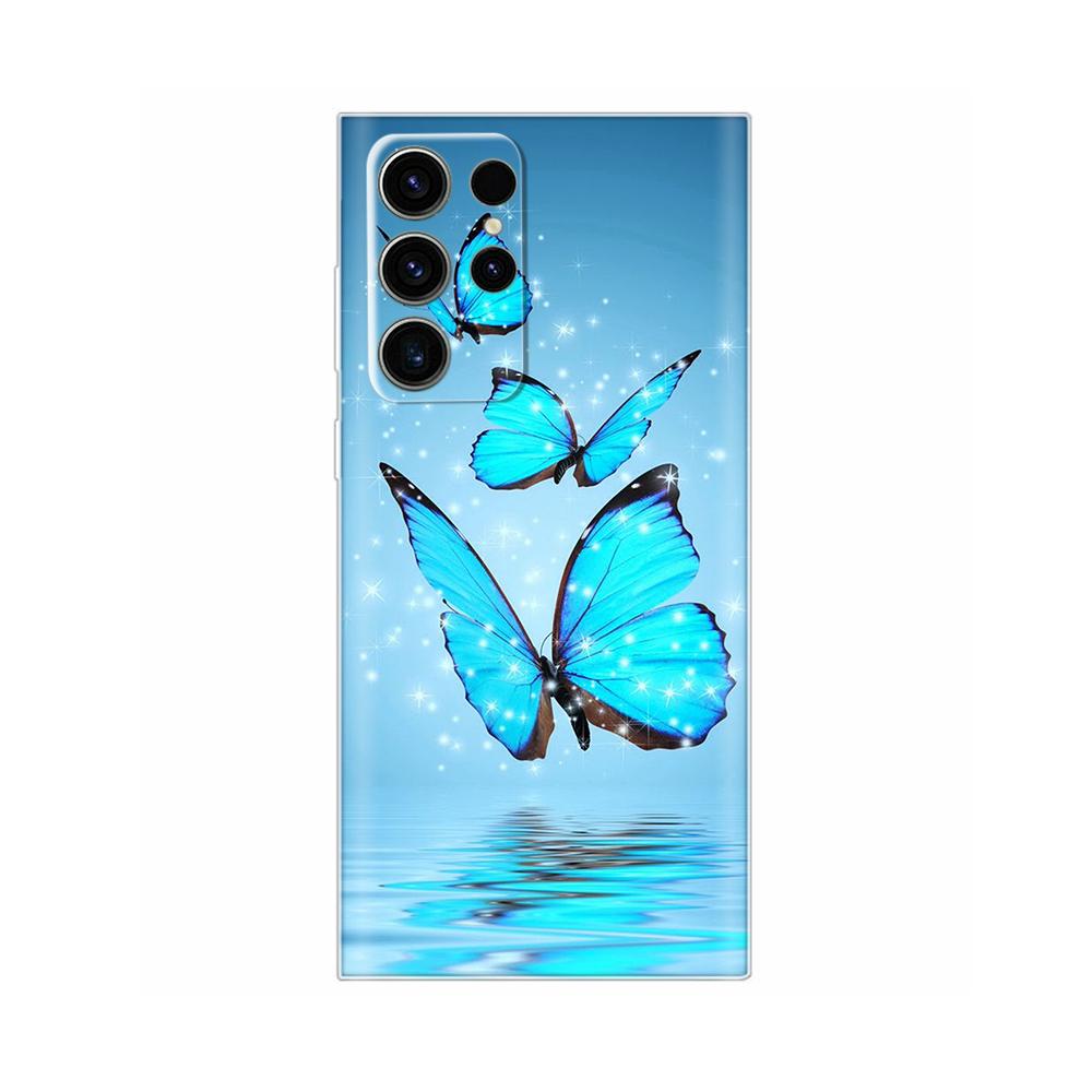 For Samsung S23 Ultra Funda Cute Cartoon Slim Clear Soft TPU Back Phone Cover For Samsung Galaxy S23 Plus S23 S 23 Bumper Cases