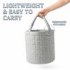 Foldable Storage Basket Fabric Home Organizer Bin Durable Storage Bin  Home