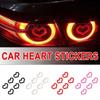 Cute Car Stickers Mosaic Heart-shaped Print Sticker Car Body Windshield Waterproof Headlight Taillight Auto Decor