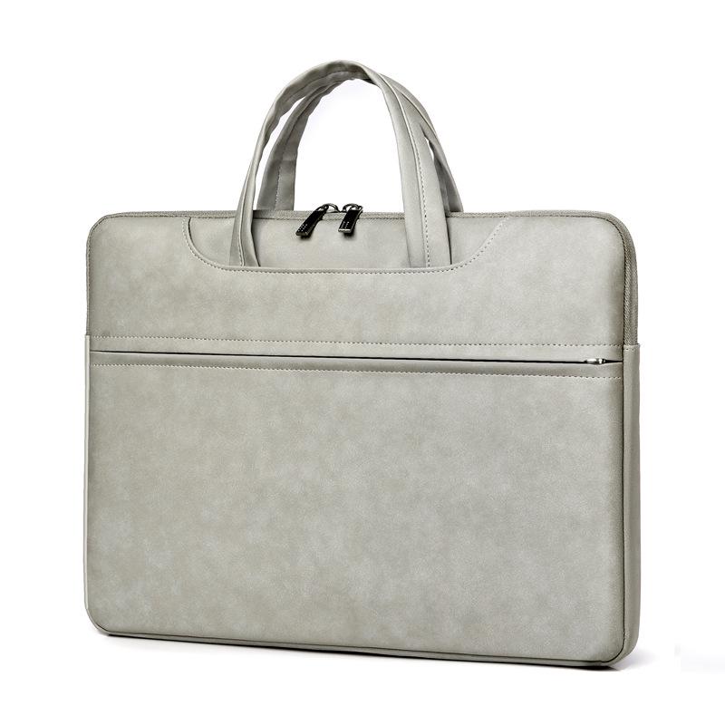 Damen Handtasche aus verschleißfestem PU-Leder: Tablet- & Laptop-Hülle, Leichte Umhängetasche