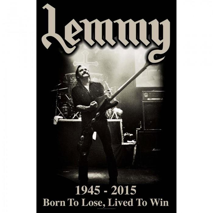 Lemmy Lived To Win Textile Poster