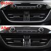 Carbon Fiber Car Middle Air Outlet Vent Cover Trim Frame Decor for Ford Focus 2019-2020