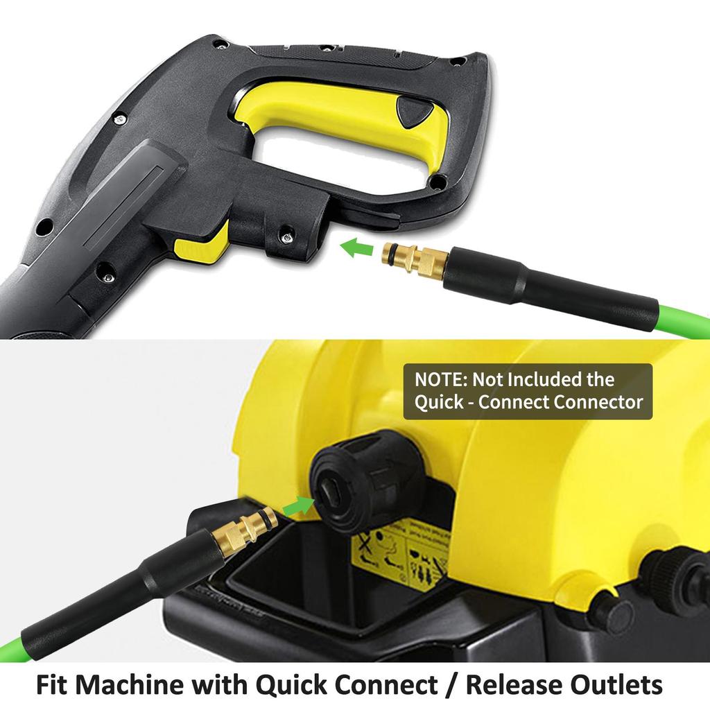 Manguera de Repuesto para Hidrolimpiadora Manguera Súper Flexible 2900 PSI Manguera Resistente a Dobladuras para Karcher K2-K7 Conector Rápido