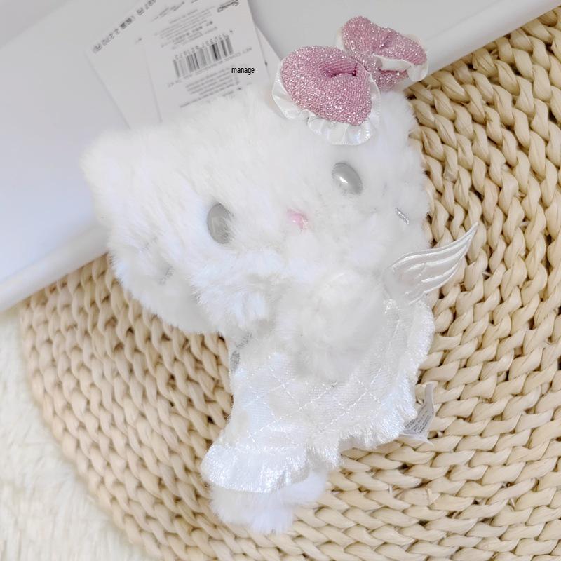 Cute Japanese Angel & Devil Cat Plush Bag Charm Doll