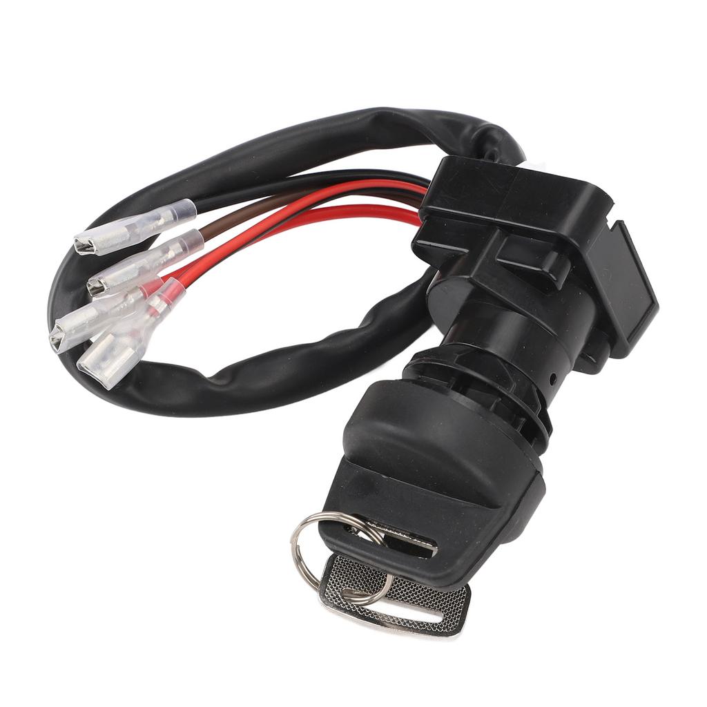 ATV Ignition Key Switch 4 Pin Enhanced Performance Ignition Starter Switch with Keys Replacement for Polaris Xplorer