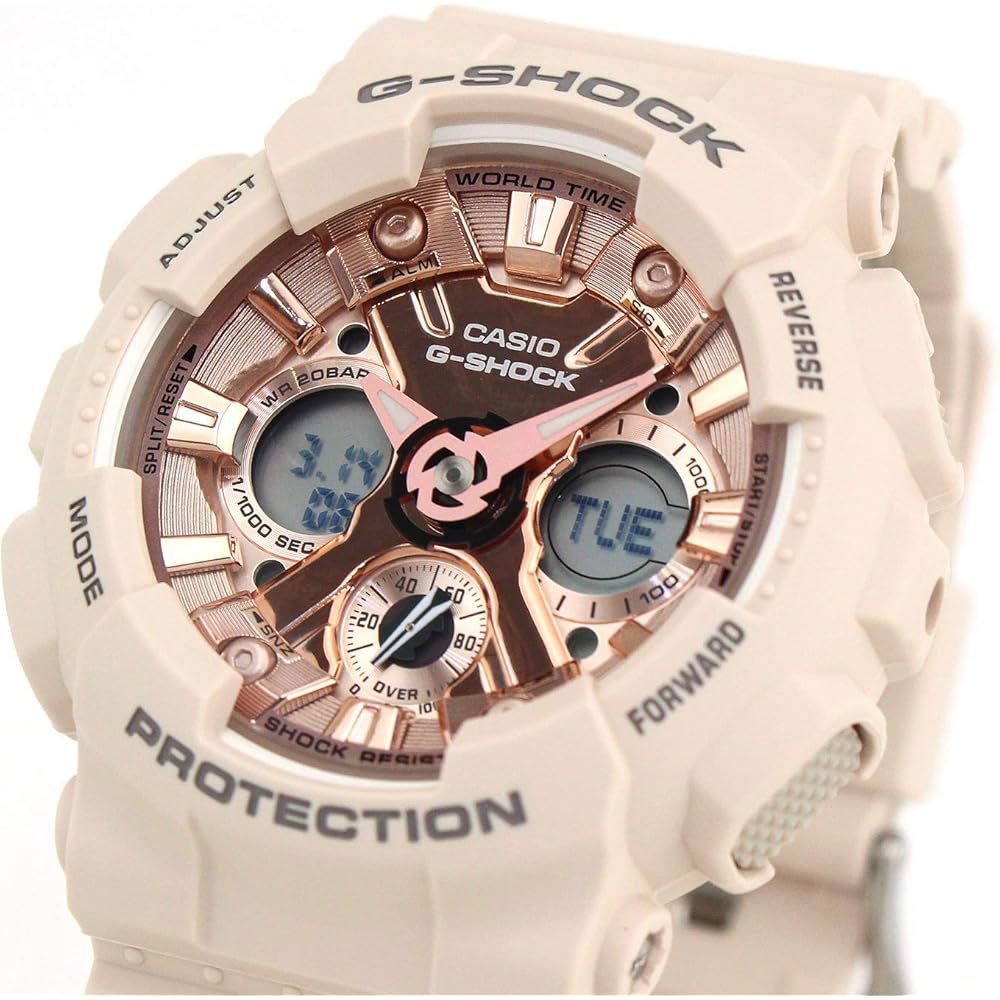 Casio G-Shock GMA-S120MF-4A Men's Watch Red Resin Strap Water Resistant Analog Digital