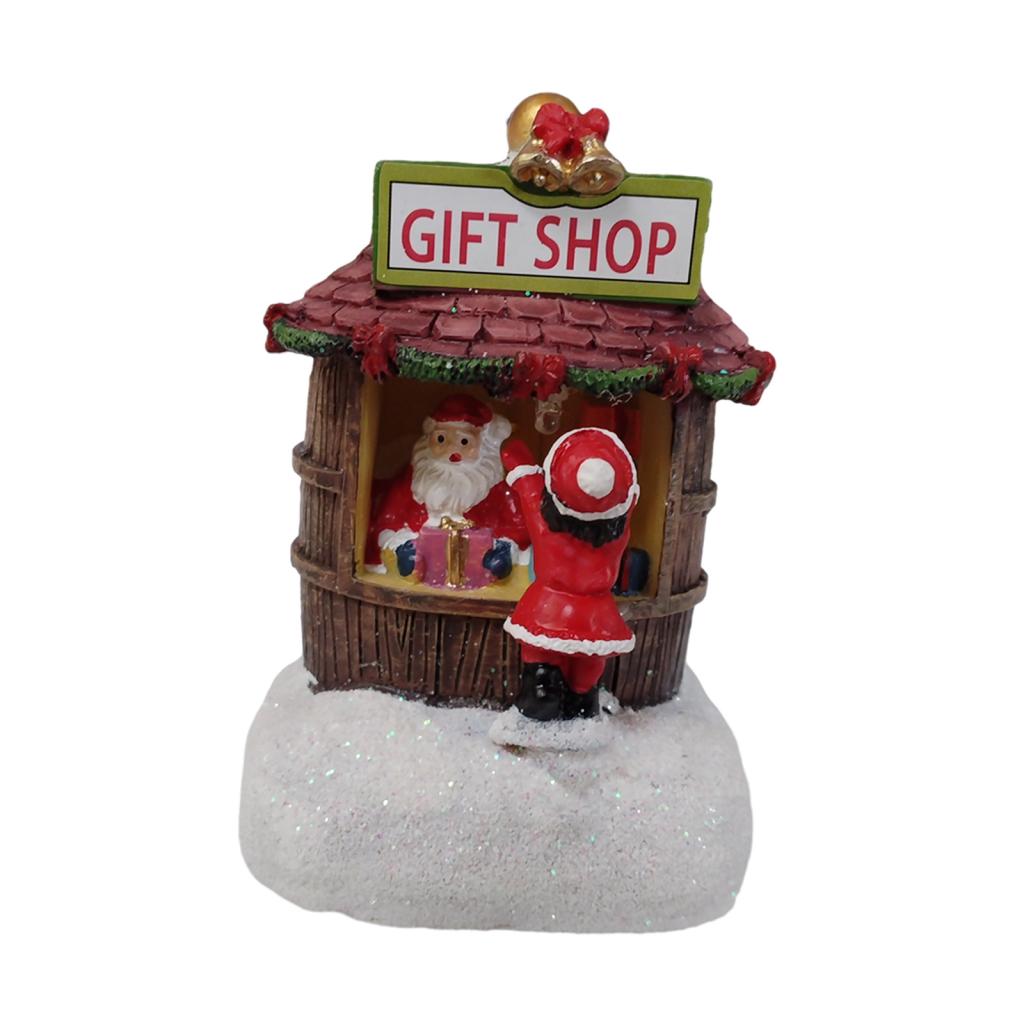 

Christmas Glowing House Xmas Ornament Winter Scene for Home Desktop Festival Candy Store LED Christmas Holiday