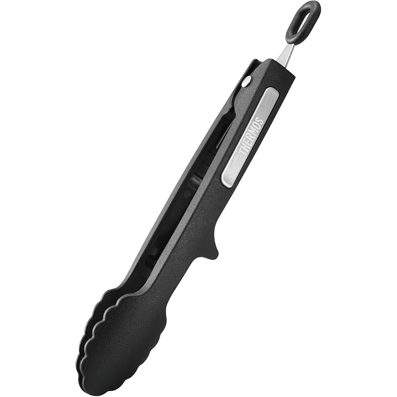 [Mini Size] Thermos Nylon Tongs, Black, Kitchen Tool KT-T002 BK