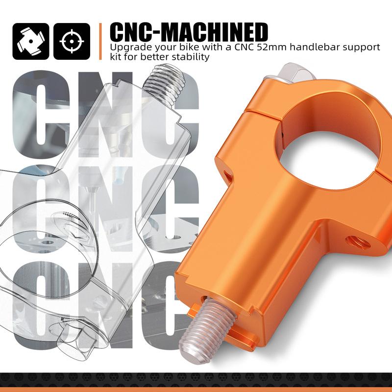 NICECNC For KTM EXC 300 2016-2023 52mm Handlebar Riser Bar Clamp Mount EXC-F 350 SX 125 SXF 450 For Husqvarna TE300 GasGas EC300