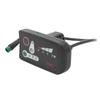 LED-Power-Display-Panel für Elektrofahrrad, Modifikations-Display-Meter mit wasserdichtem 5-Pin-Stecker für 22,2 mm