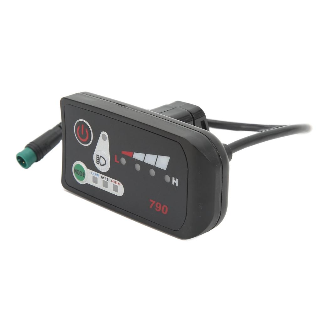 LED-Power-Display-Panel für Elektrofahrrad, Modifikations-Display-Meter mit wasserdichtem 5-Pin-Stecker für 22,2 mm
