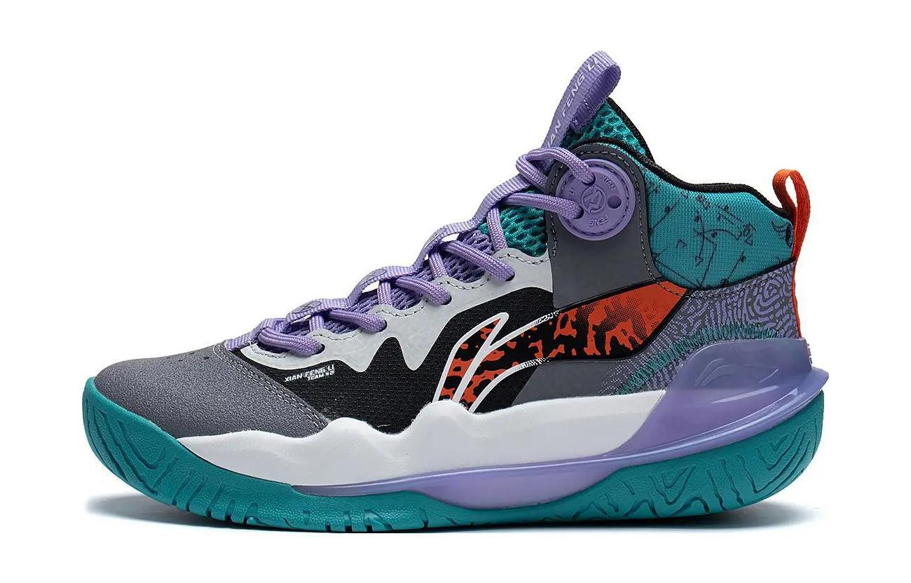Li Ning YOUNG Авангард Сила КОМАНДА 3.0 Комфортная Амортизация Износостойкие Отскок Высокие Баскетбольные Кроссовки YKBT004-1 35