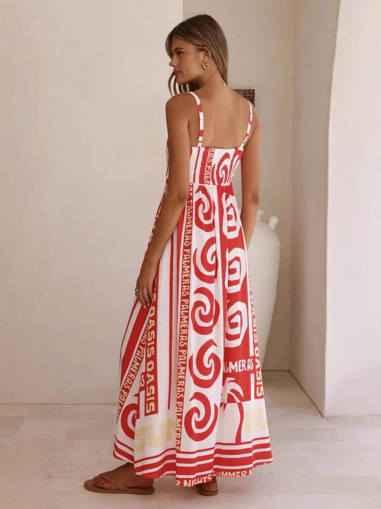 2025 Fashion Seaside Vacation Linen Camisole Dress