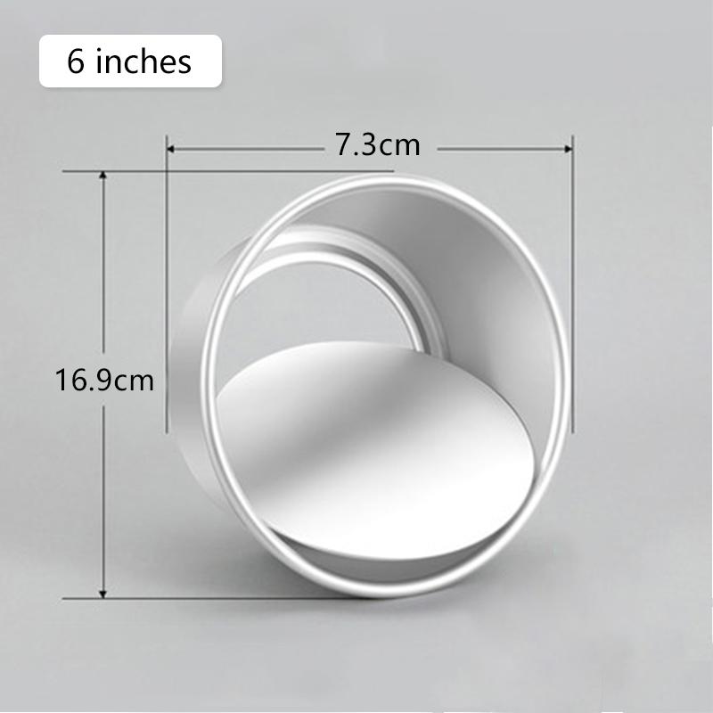 4/6 Inch Kitchen Baking Mould Mini Round Cake Pan Mould Hard Anodized Aluminum Molds With Removable Bottom For Easy Cake Removal