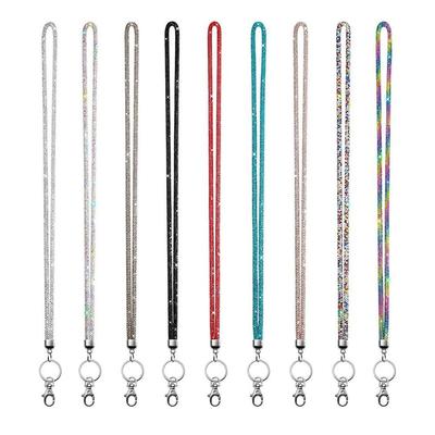 Lanyards de Pedrería de Moda Lanyards Duraderos para Insignia de Cuello Accesorios Lanyard Portallaves