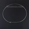 304 Stainless Steel Collar Neck Ring Necklace Silver Color For Women Men Fashion Gifts 40cm/45cm long, 1 Piece