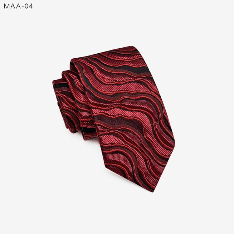 Fashion White 3D Wavy Striped Tie Jacquard Weave Slim 6CM Width Necktie Designer Mens and Women Ties