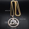 Egypt Pyramid Eye of Horus Necklace for Women Men Stainless Steel Blue Eye Vintage Egyptian Amulet Gift Jewelry colares NS02