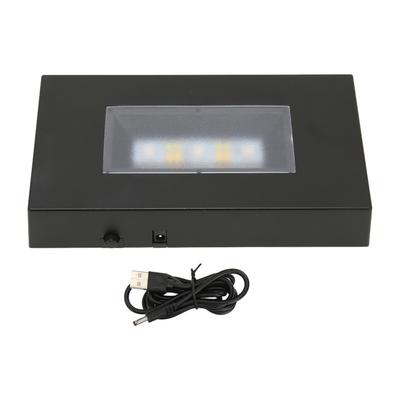 LED Leuchtständer Basis USB Betrieben Mehrere Modi Verschiedene Farben Schwarz ABS Rechteckige Lichtanzeige