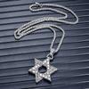 Six-pointed Star Hip-hop Necklace Boys Pendant Trendy Pendant Trendy Brand Versatile Sweater Chain