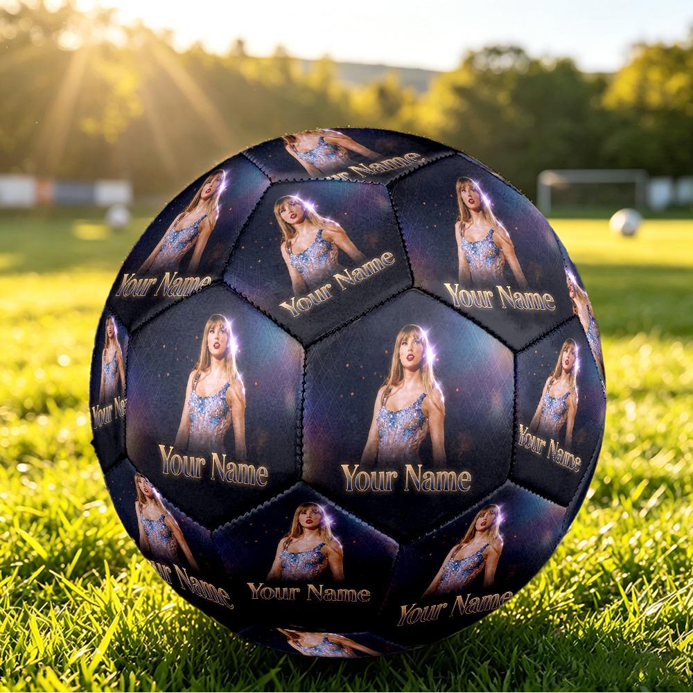 Taylor Swift Size 5 Football, Custom Name Text Personalized Soccer Ball Sport Training Gift