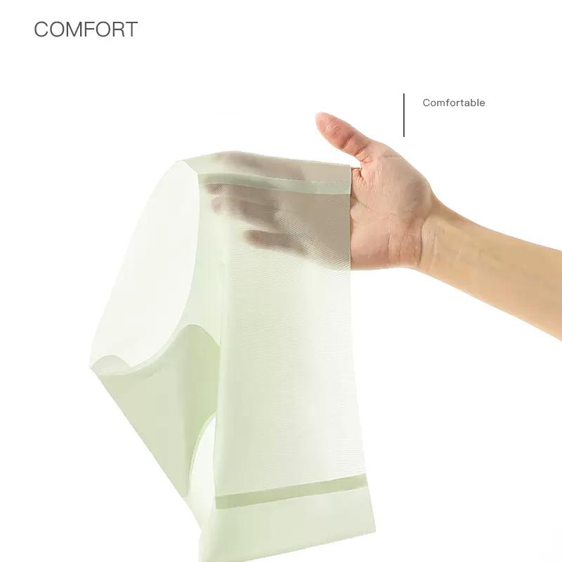 4Pcs Seamless Women Panties Solid Underwear Sexy Low-Rise Ladies Briefs Female Ice Silk Underpants Solid Thin Female Lingerie