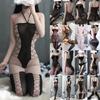 Crotchless Teddies Bodysuit  Mesh Stockings For Sex Sexy Porn Female Lingerie Fishnet Bondage Erotic Bodysuit Stretch Open Crotch Tights