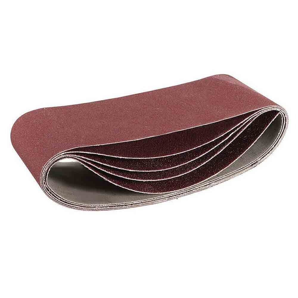 5PCS Hot Grinding Polishing Metalworking File Sander Belts Grit Paper Sandpaper Sanding Belts