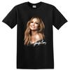 Jennifer Lopez Portret Kunst Beroemdheid Popster T-shirt Gesigneerd Kunstwerk Muziek Tee