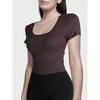 Non-Exchangeable Non-Returnable] Beauty Back Yoga Clothes Short Sleeve Tops Slim-Fit with Brassiere Pad Sports T-Shirt Pilates Workout Clothes