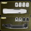Car Outside Exterior Door Handle Front+Rear For 2014- GMC Sierra 1500 Base