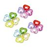 Loose Beads Acrylic Hollow Heart Beads 10pcs For Jewelry Making Handmade Supplies DIY Accessories Candy Color Crafted