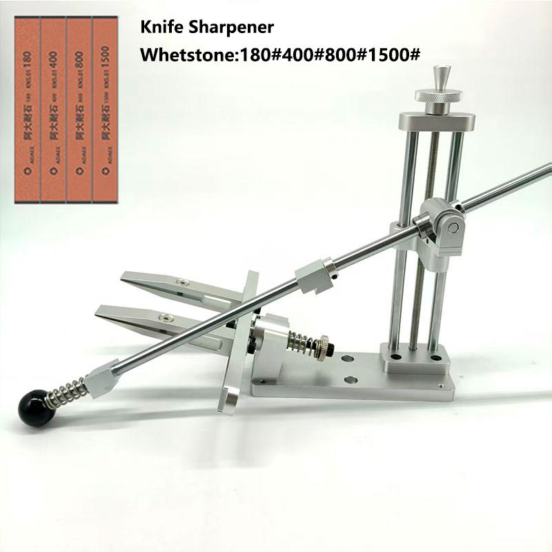 Aluminium Alloy Fixed Knife Sharpener Professional Woodwork Grinding System Rotation Adjustment Angle Sharpening Stone