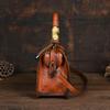 Johnature Vintage Luxury Handbag Handmade Leather Carved Women Bag Versatile Female Shoulder & Crossbody Bags