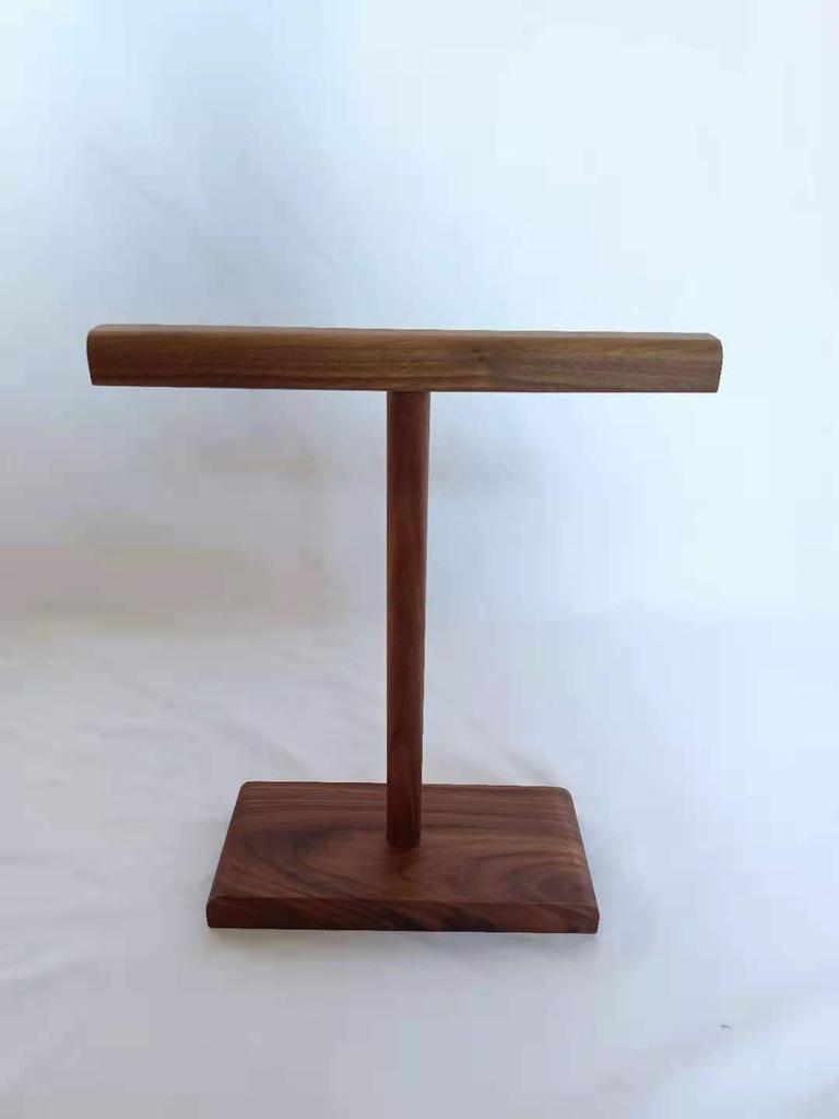 T Shape Wooden Stand Holder for Headset Display Shelf Desk Hanger Headphones Stands Storage Brackets Home Storage Organizer