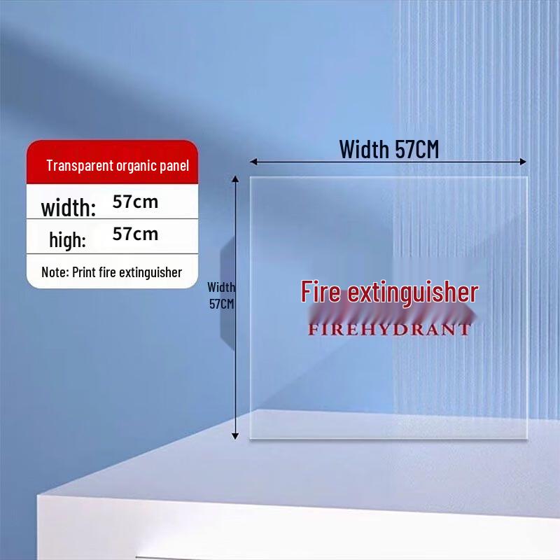 Transparent Acrylic Fire Hydrant Cabinet Panel
