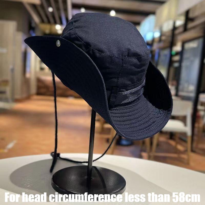 Xiaomi Camping Hat with Rope Wide Brim Men Women Outdoor Mountaineering Fisherman Hat Sun Hat Anti-snout Outdoor Hiking Fishing Hat