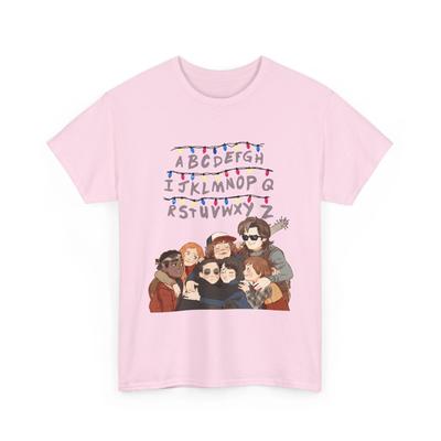 T-shirt Stranger Things Alfabeto Reunion 100% cotone +colore taglie S-XL++ unisex