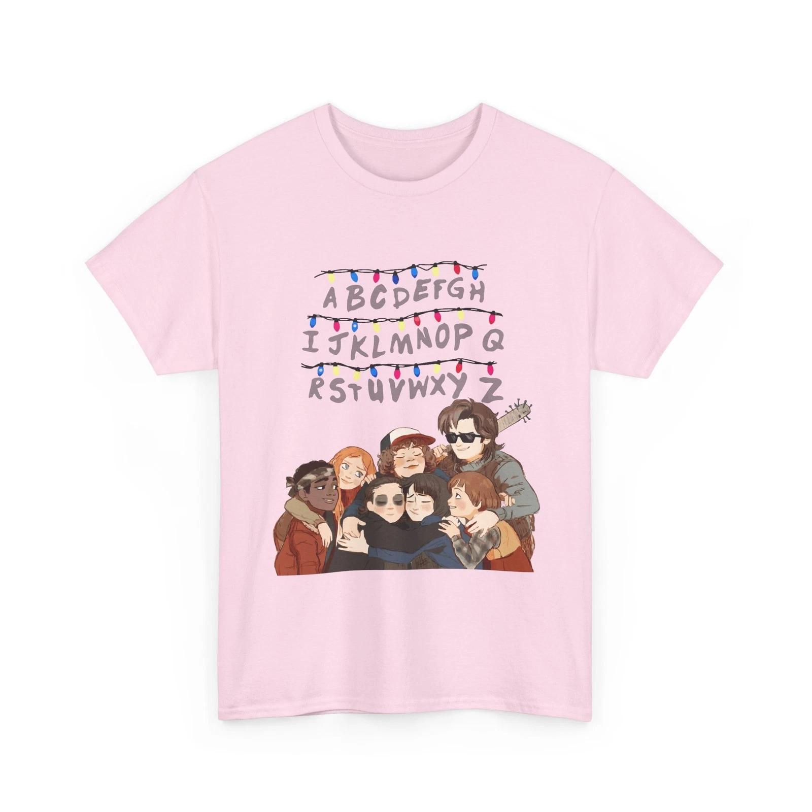 

Футболка Stranger Things Алфавітний Возз єднання 100% бавовна +колір розміри S-XL++ унісекс 2XL