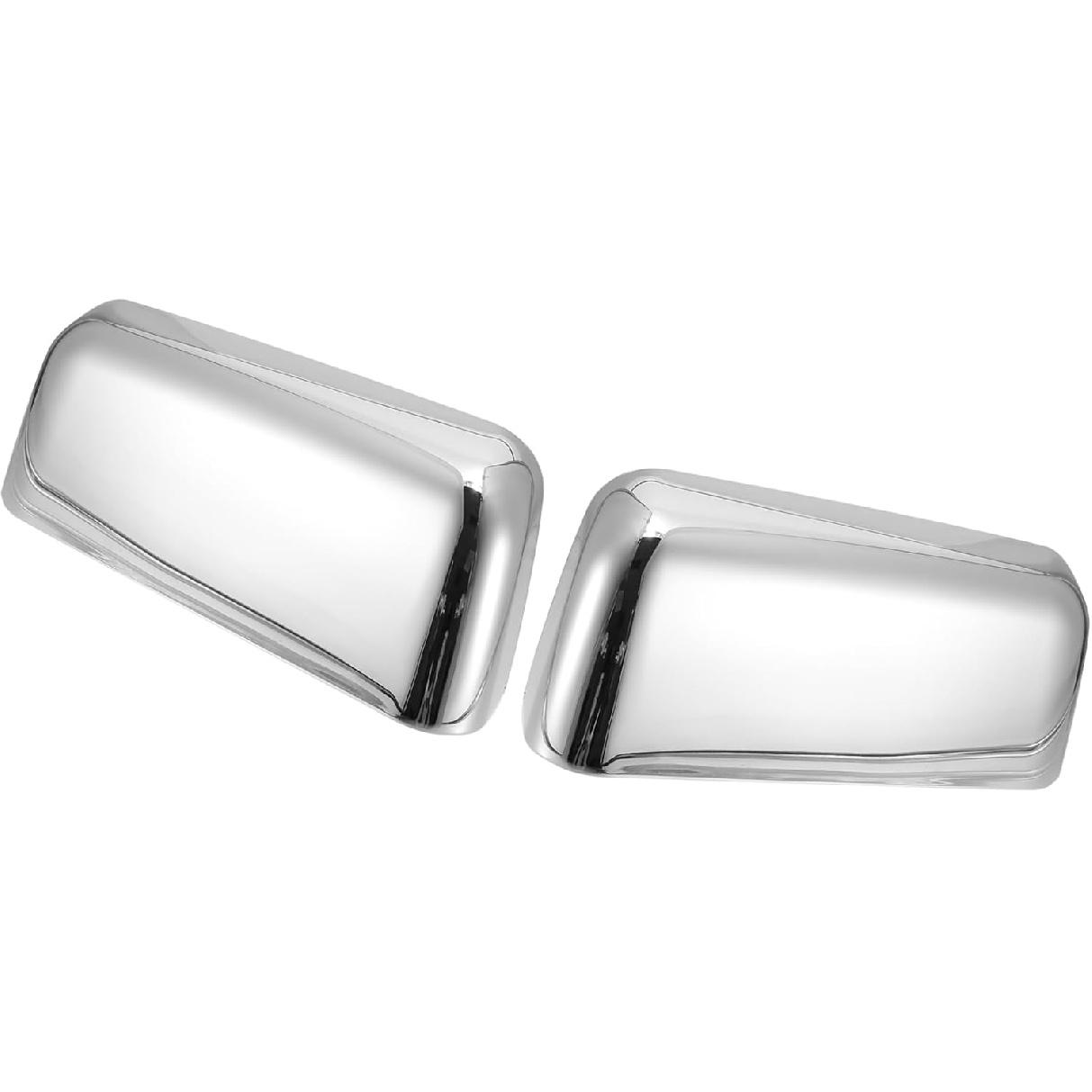 

Pair Car Exterior Chrome Plated Power Top Half Mirror Cover Cap for Ford F-150 FX4 XLT 2004-2008 Durable Material