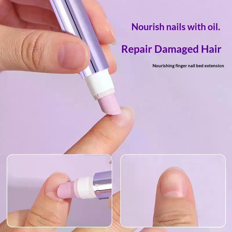 3-in-1 Cuticle Oil Pen Nail Pen Dead Skin Cuticle Remover Pen Nail Oil Pen With Ceramic Tip For Nails Care Chip-resistant