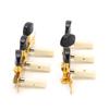 2 Stück Gitarrenstimmkopf Saitenstimmwirbel Metall Offenes Set Kit für Elektrisch Akustisch