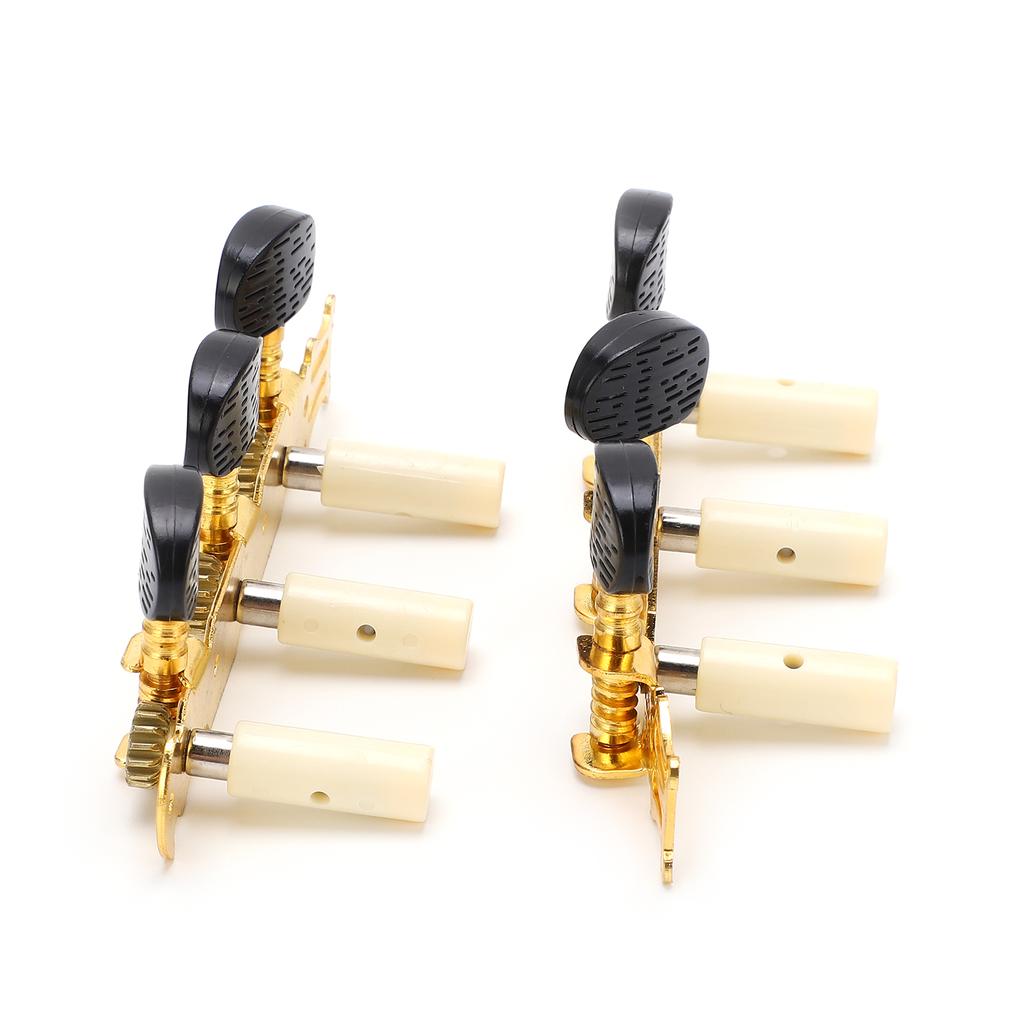 2 Stück Gitarrenstimmkopf Saitenstimmwirbel Metall Offenes Set Kit für Elektrisch Akustisch